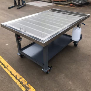 汽摩移动式零件清洗重型工作台不锈钢发动机变速箱大修拆装工作桌