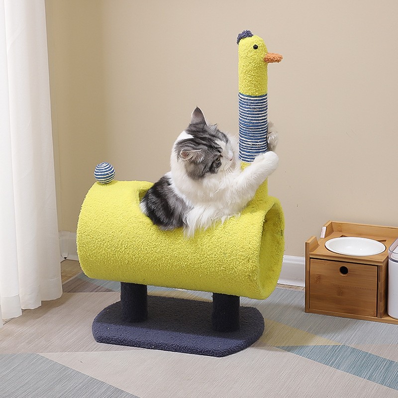 猫爬架一体式猫窝小型猫屋猫抓柱子猫树猫抓板趣味猫玩具宠物用品