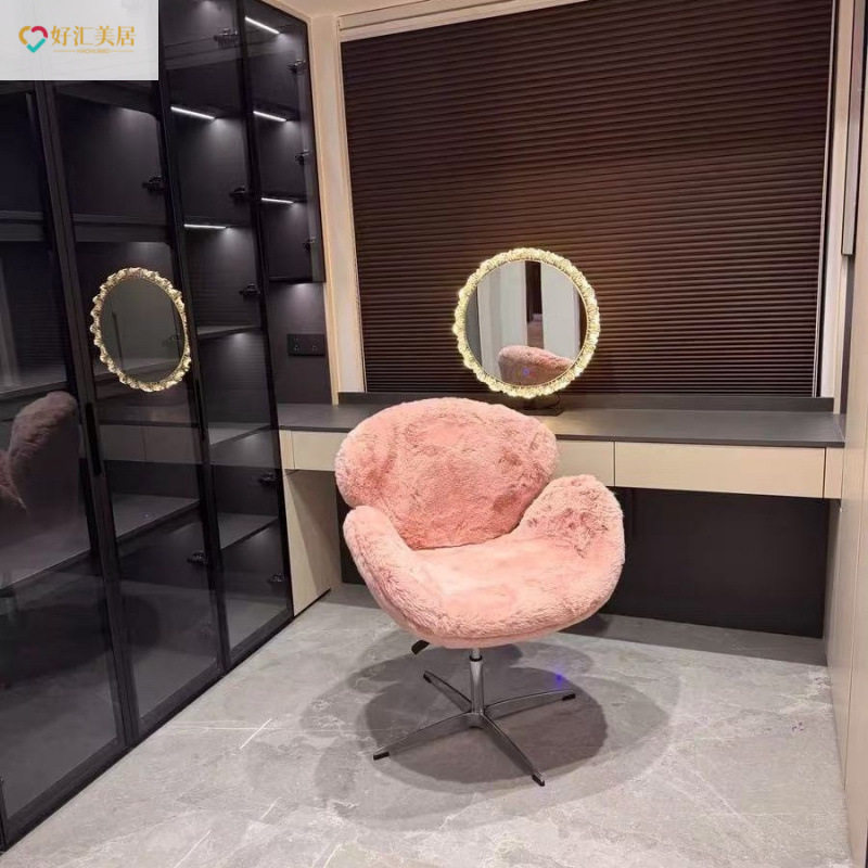 2026单人沙发椅北欧网红休闲椅设计师单椅现代简约天鹅椅办公洽谈