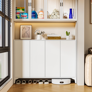 2026钢制收纳柜阳台鞋柜家用入户门口大容量鞋架客厅防尘储物柜置