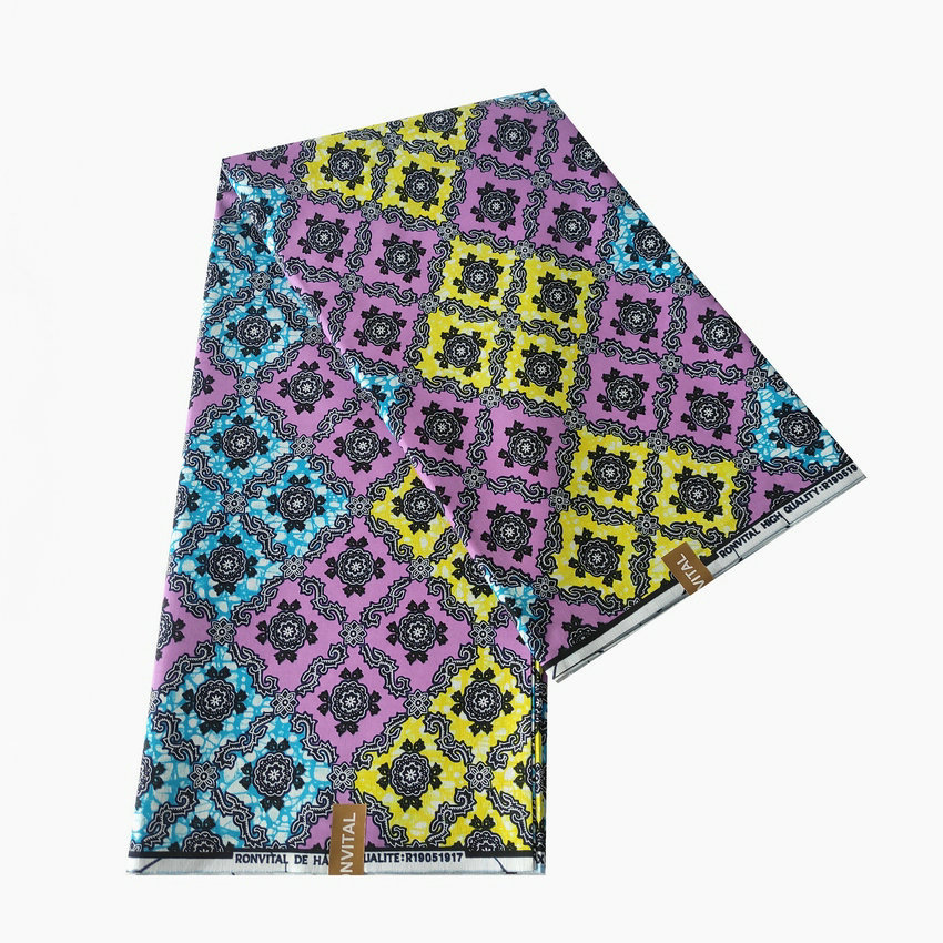 非洲蜡染布传统棉蜡布手感软传统蜡布African Ankara Wax Fabric