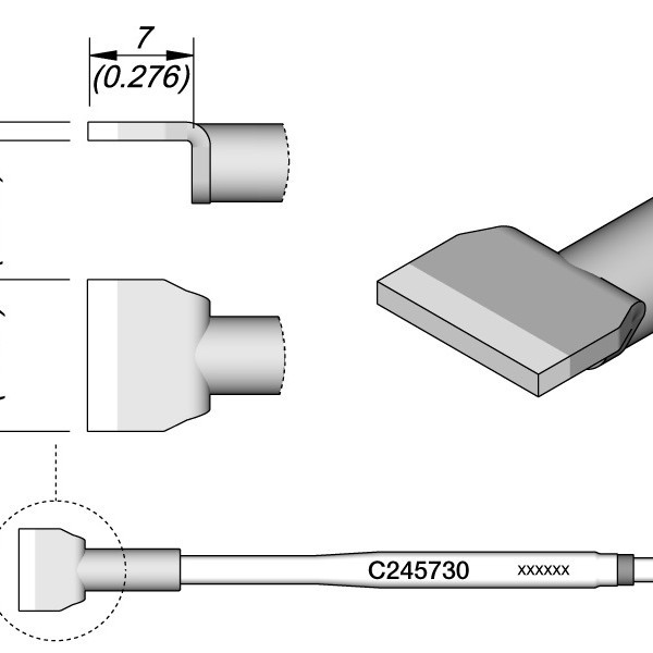 JBC原装烙铁头通用型手柄专用C245系列烙铁头铲型烙铁芯正品