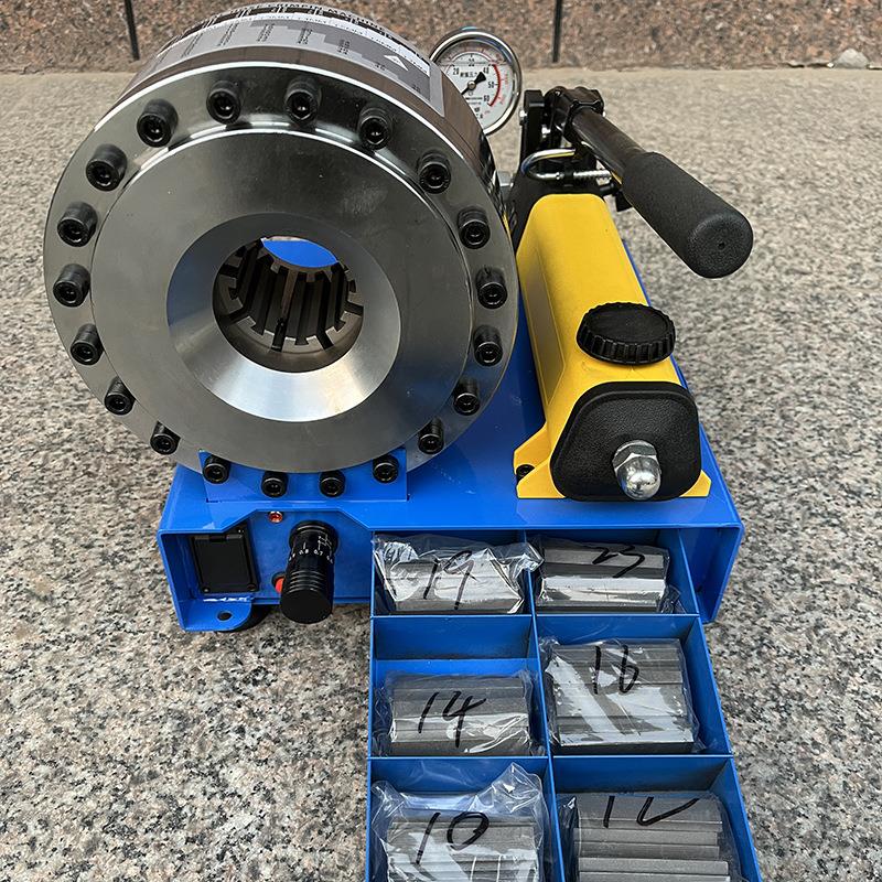 手动液压缩管机便携式车载手动扣压机胶管防爆管小型压管机外贸