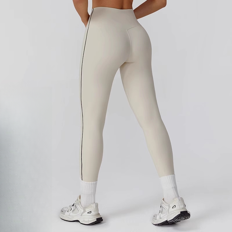 *al*o同款撞色磨毛瑜伽裤