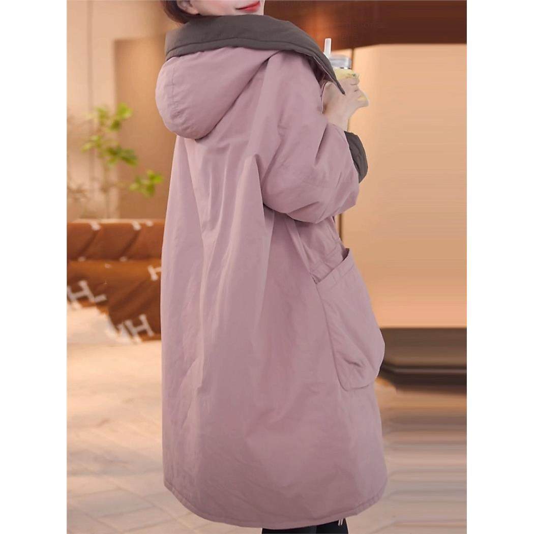 冬季温柔风阔版高档连帽棉服外套大码遮肉宽松防寒保暖2025新时尚,女装/女士精品,棉衣/棉服,淘宝优惠券,粉丝福利购,淘宝优惠卷
