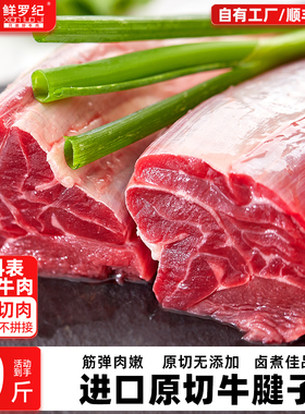 鲜罗纪进口原切牛腱子安格斯谷饲金钱腱芯酱卤牛肉新鲜冷冻生牛肉