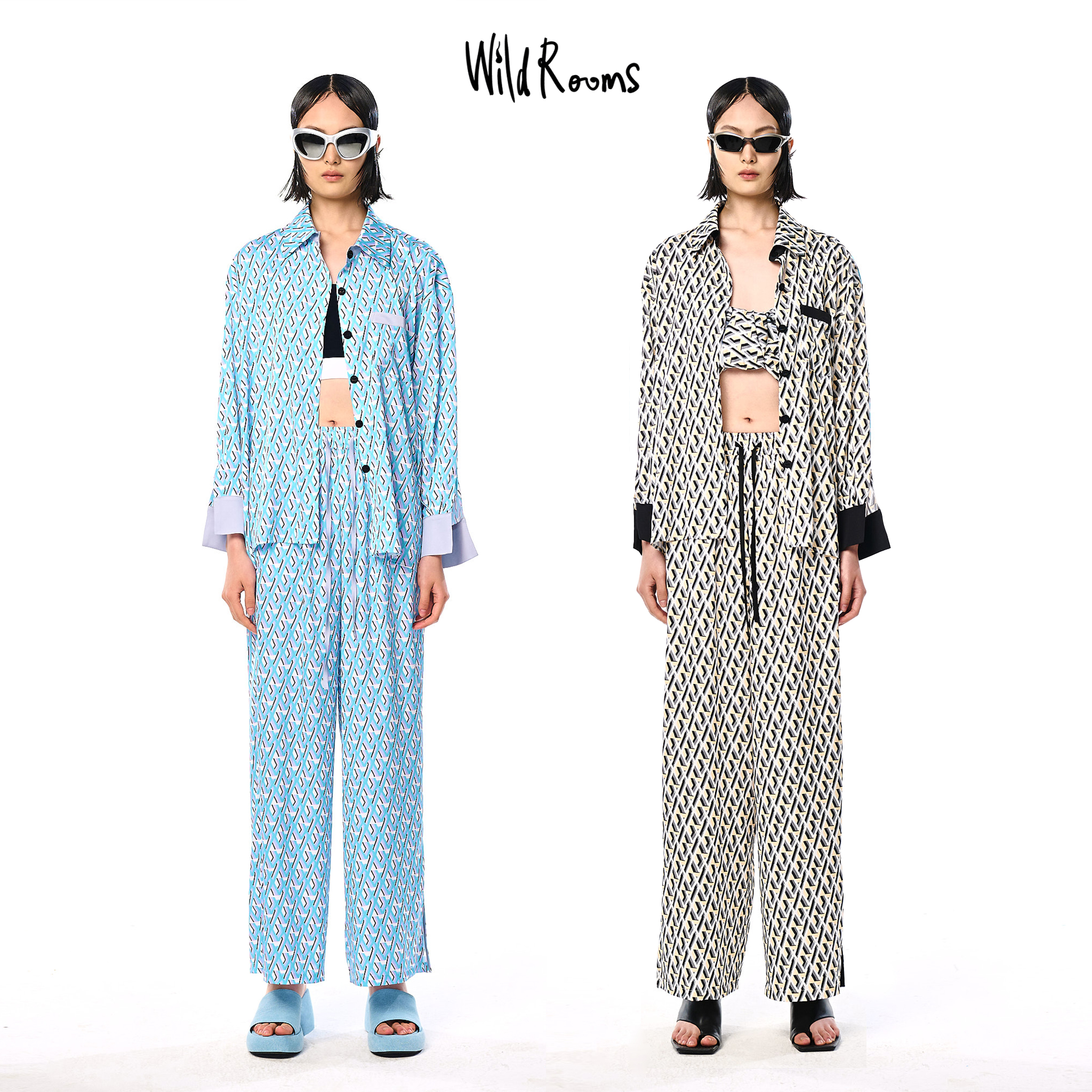 印花凉感女士家居服WildRooms