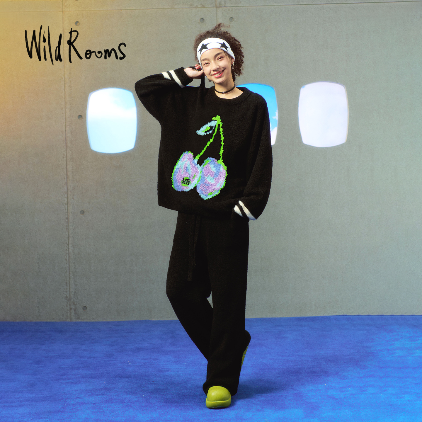 【胡可双十一】WildRooms高级感半边绒套头保暖家居服套装