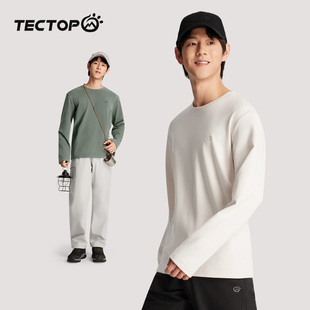 探拓户外双面德绒打底衫男女保暖内衣秋冬新款抓绒衣内搭长袖T恤