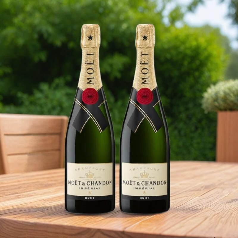 酩悦Moet&Chandon原瓶进口法国干型香槟保税750ml中秋节送礼2瓶