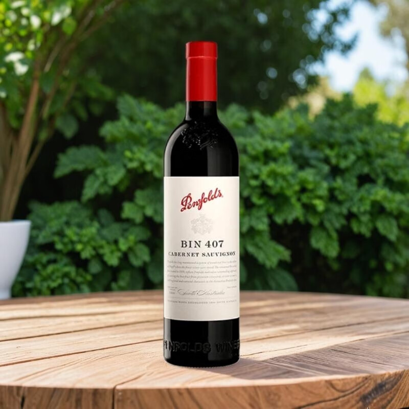 奔富Penfolds澳洲进口bin407干红葡萄酒原瓶进口750ml 节日送礼物