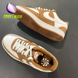 女DH3158 Nike Low褐色耐克百搭防滑休闲小板鞋 Vision 200 Court