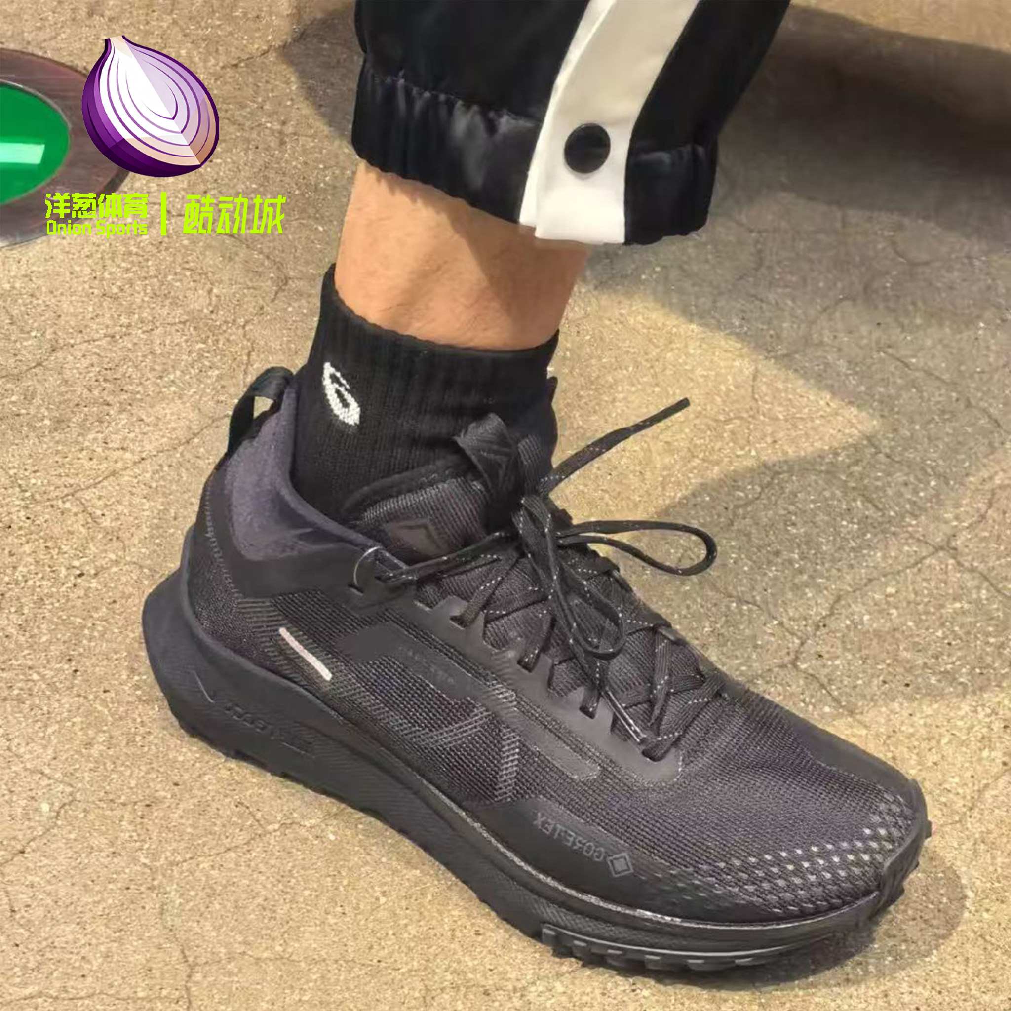 NIKE/耐克Pegasus Trail 4 GTX黑色户外防水越野跑步鞋HM9728-002