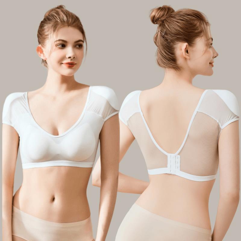 share queen/诗葵夏舒适自然垫肩神器一体无钢圈背扣调整肩型内衣