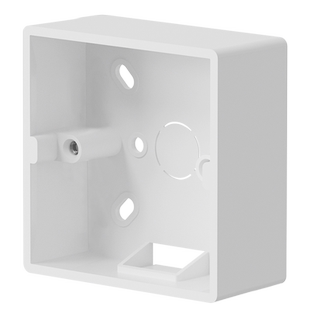 10只86型加深明装插座底盒墙壁网络加高开关明线PVC阻燃接线盒子