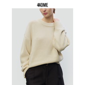 440ME女装 套头FDFW0517K 圆领毛衣女宽松慵懒风针织衫 25冬季 新品