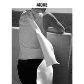 新品 气质珍珠白老钱风修身 飘带时尚 440ME女装 无袖 上衣FDSS0282W