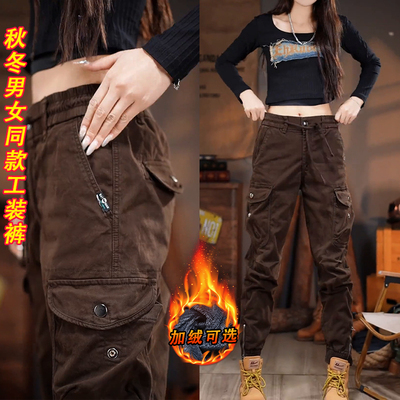 纯棉工装裤子男款2025秋冬新款