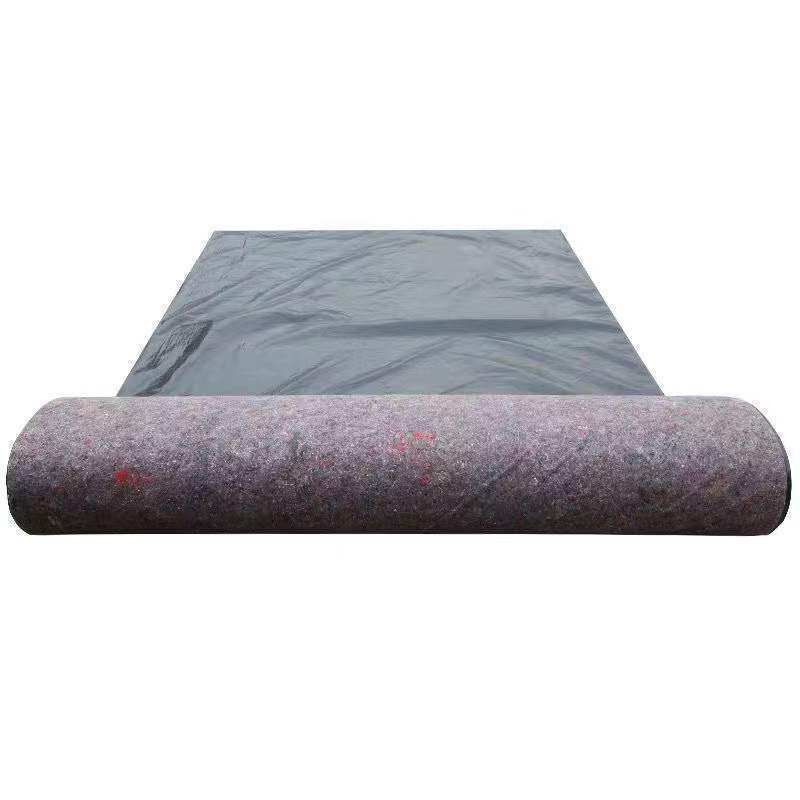 防水毛毡土工布防渗膜一布一膜养殖大棚加厚棉毡厂家直发加厚毛毡