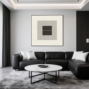 现代简约黑白灰装饰画意式极简高清喷绘挂画客厅沙发背景墙装饰画