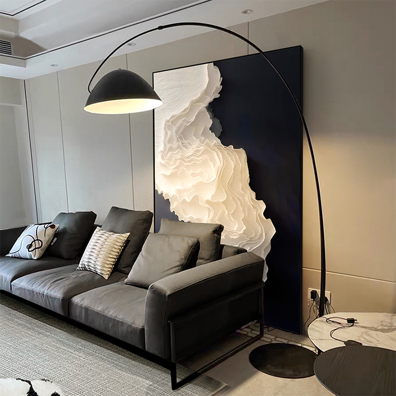 现代抽象艺术装饰画画意式极简玄关挂画画客厅背景墙大幅落地画画