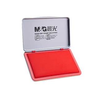 晨光印台水性印泥印章专用秒干印尼盖章红色便携蓝色长方形按手印的指纹快干办公加印油公印章原子印油补充液
