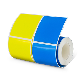 德佟印立方P1/P2/DP30适用空开彩色标签纸条码纸打印贴纸食品商品价格彩色热敏合成纸防水不干胶标签贴纸