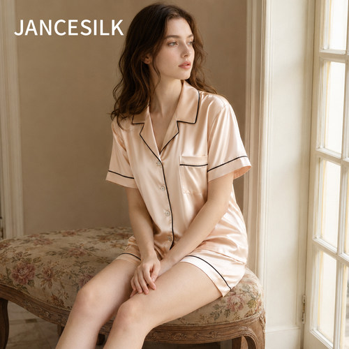 19姆米重磅真丝睡衣女2024