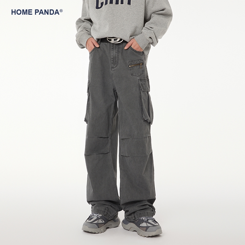 HomePanda美式高街工装休闲裤男
