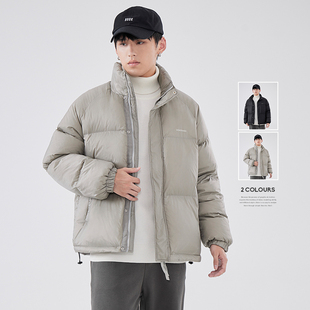 HomePanda冬季 立领高端白鸭绒加厚保暖面包服外套潮 羽绒服男短款