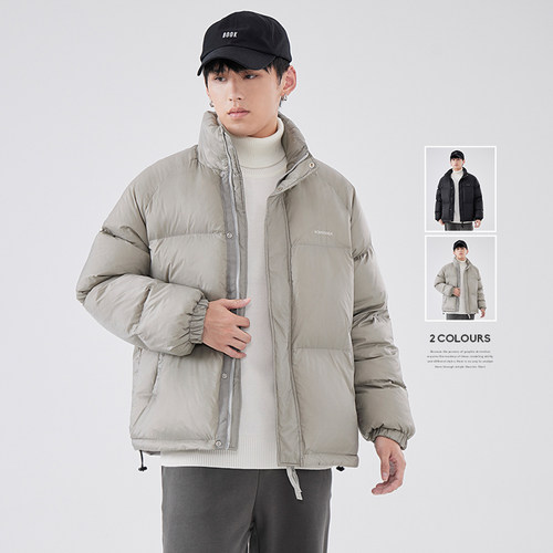 HomePanda防水立领纯色羽绒服男