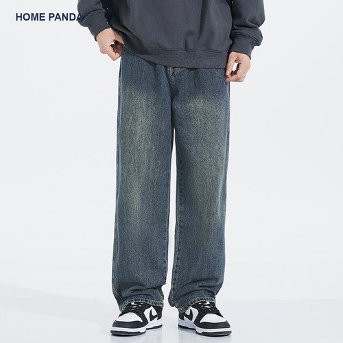 HomePanda春秋季新款阔腿牛仔裤