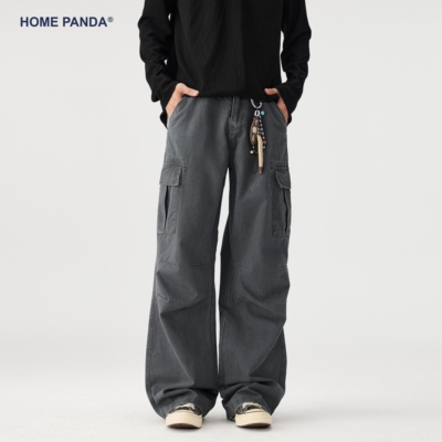 HomePanda纯棉工装休闲裤男秋季