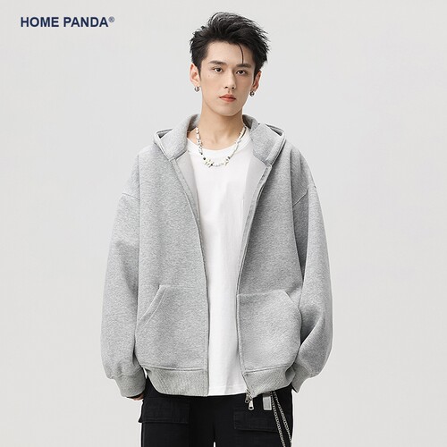 HomePanda重磅连帽开衫卫衣男