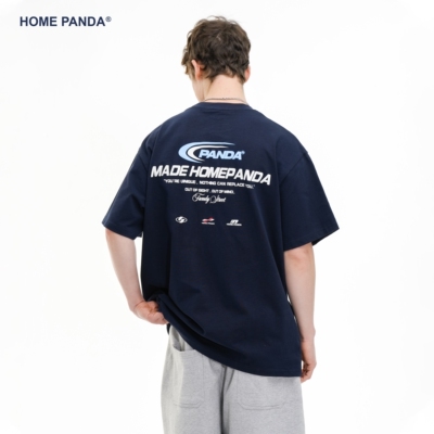 HomePanda重磅纯棉圆领短袖T恤男