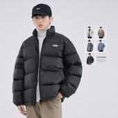 HomePanda冬季 立领羽绒服男青少年高端白鸭绒保暖加厚面包服外套