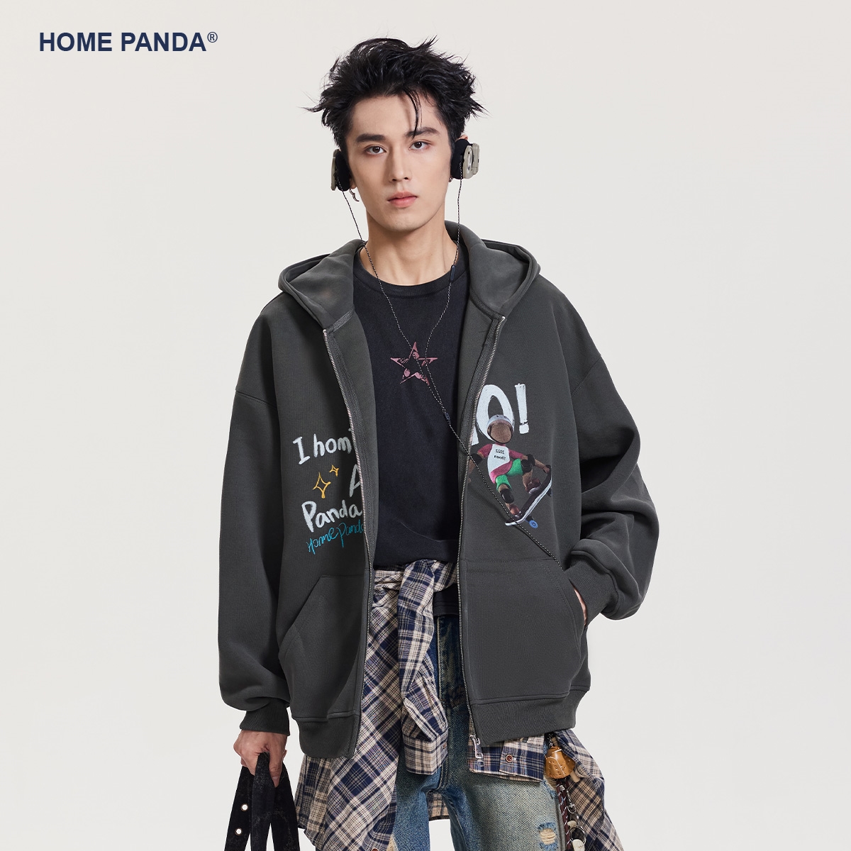 HomePanda重磅美式潮牌连帽卫衣