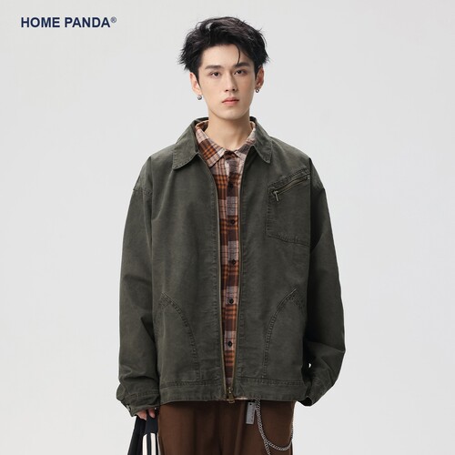HomePanda水洗底特律夹克男