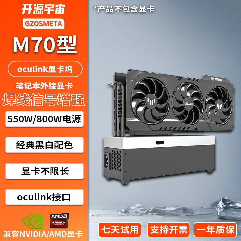 开源宇宙oculink5.0显卡坞M70型内置电源Thinkbook外接显卡TGX