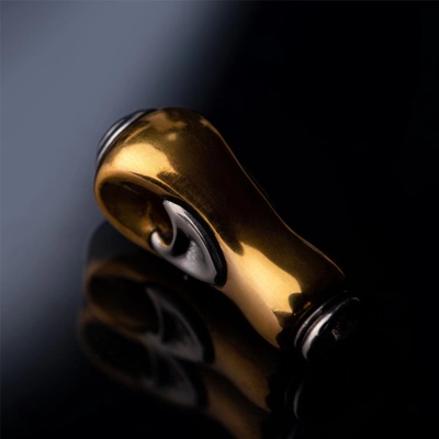 S925纯银镀金法螺三通黄金佛头珠串金饰藏传文玩配饰星月菩提配件