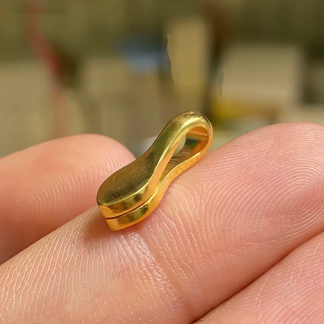 复古手工镀金古法工艺极简卡子侧挂小夹子diy文玩藏式配饰配件