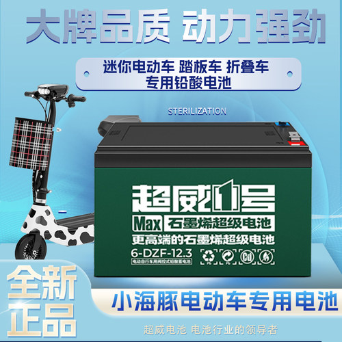 小海豚电动车电池迷你配件12v12a24伏12安24v12a电瓶专用铅酸电池-封面