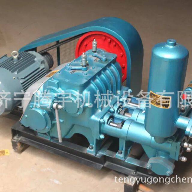三缸水泥注浆机工地用小型BW型活塞式砂浆运输灌浆电动汽油灰浆泵