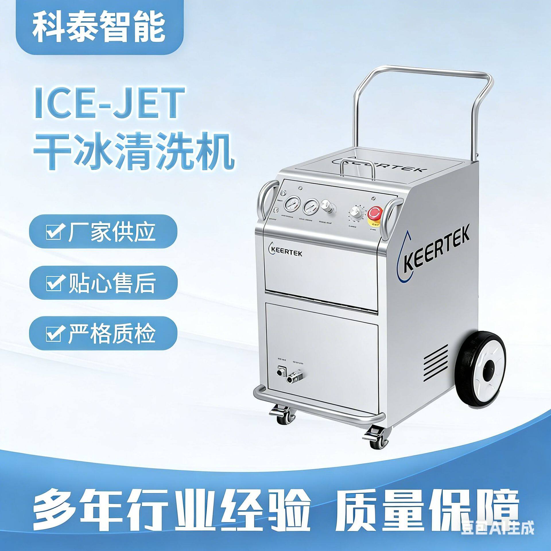 源头工厂干冰清洗机五金压铸去披锋工业除油除锈无水清洁设备
