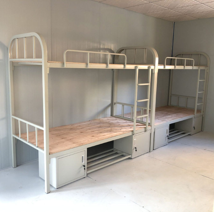 铁床工厂员工宿舍双层铁床铁架床上下铺公寓铁架床配套工地铁架床
