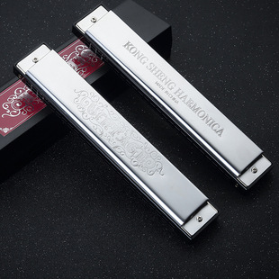 孔声24孔复音CDEFGAB#调口琴成人学生演奏口琴12调齐全口琴乐器