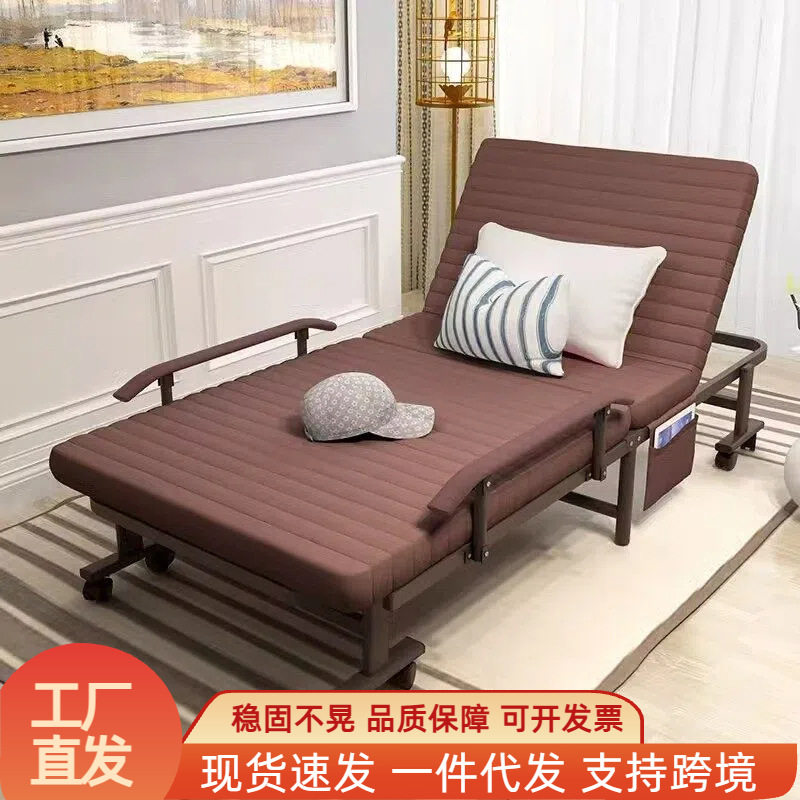 单人家用简易午睡神器办公室躺椅午休小床陪护加床轻便行军折叠床