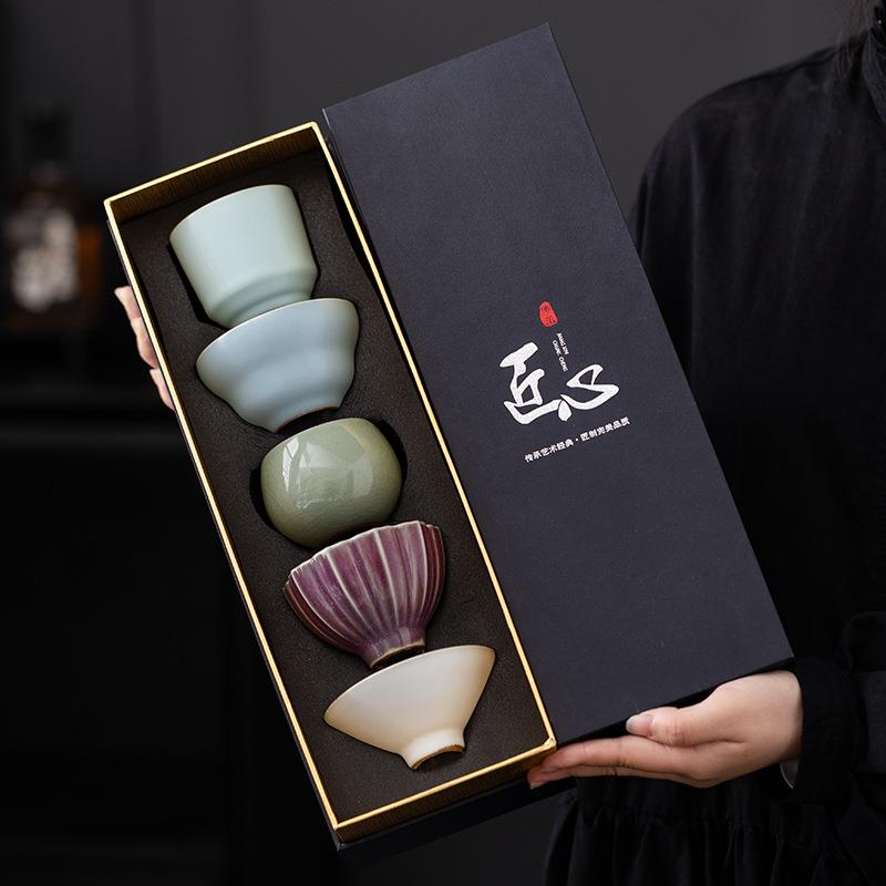 茶杯主人杯个人专用高档茶杯家用杯子套装2026新款五大名窑