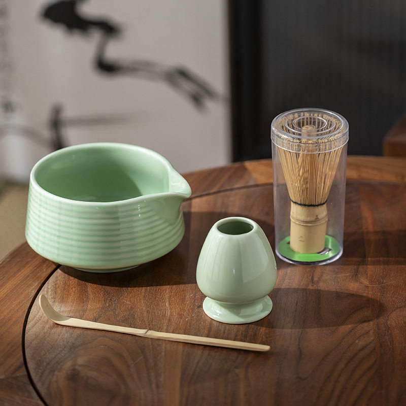 日式抹茶碗套装工具刷子茶筅立茶道茶具配件茶匙百本立点茶套装