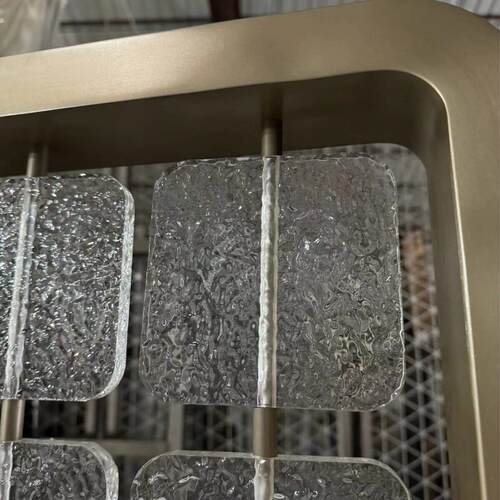 20片厚不GRX实心亚克力隔会断屏风所KTV隔断锈钢边框落地移动网轻